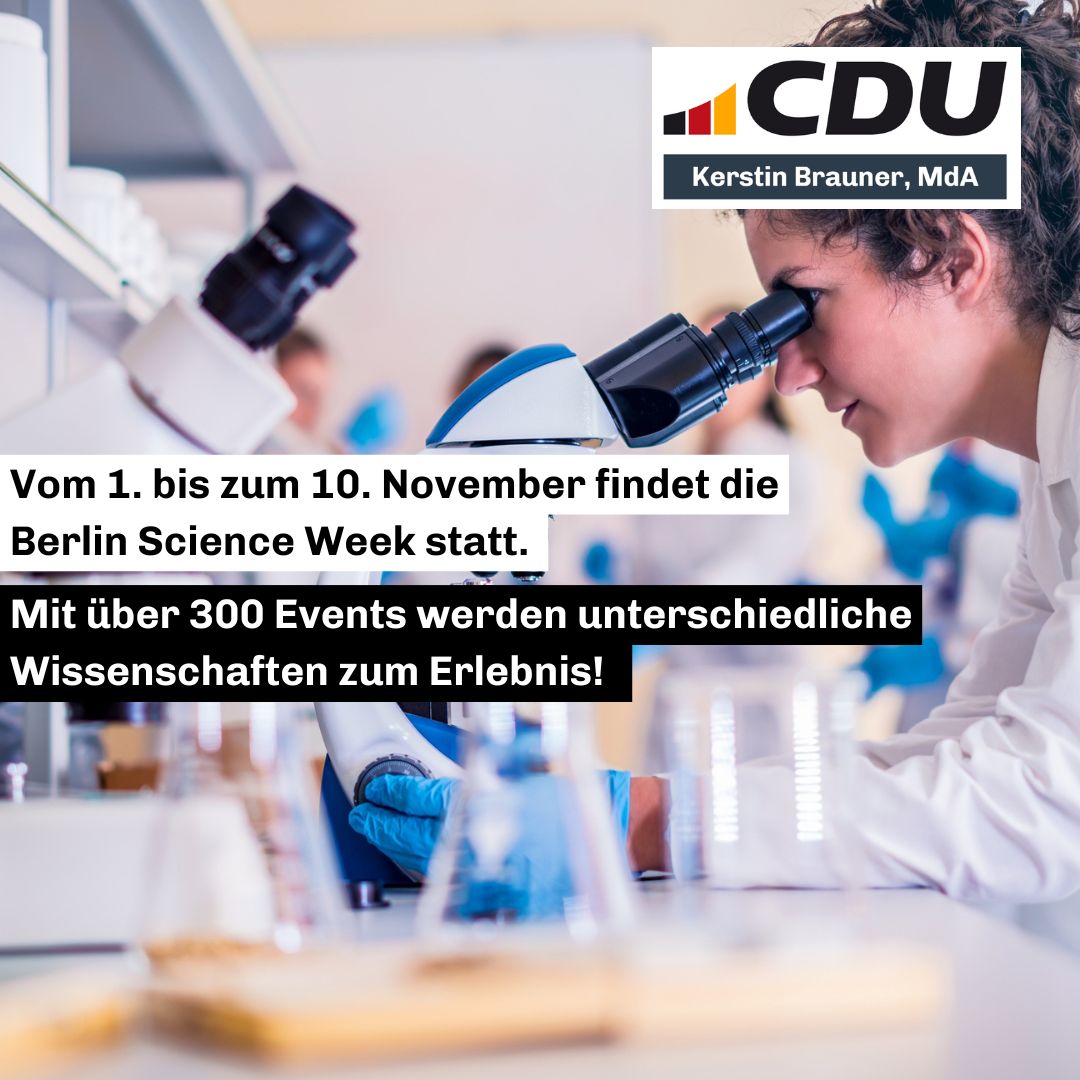 Vom 1. bis zum 10. November findet die Berlin Science Week statt