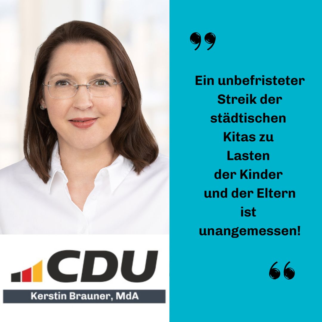 Unbefristeter Kitastreik ist unangemessen!