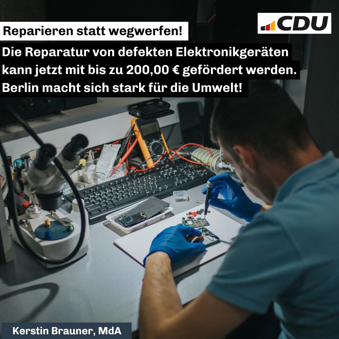 Reparaturprmie fr Elektronikgerte