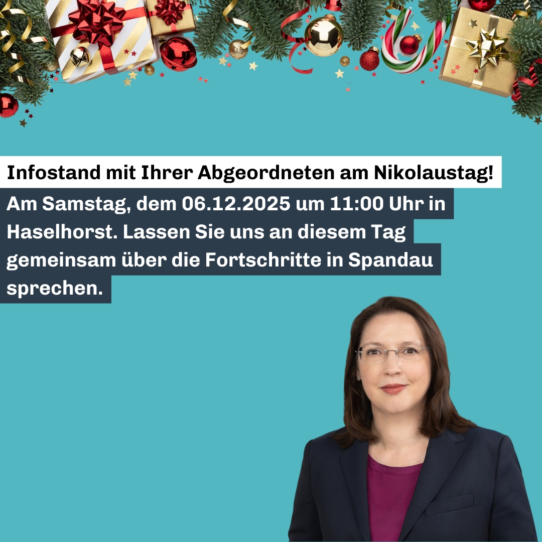 Infostand am 6. Dezember in Haselhorst