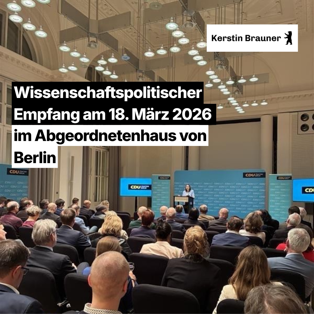 Wissenschaftspolitischer Empfang am 18. M�rz 2026