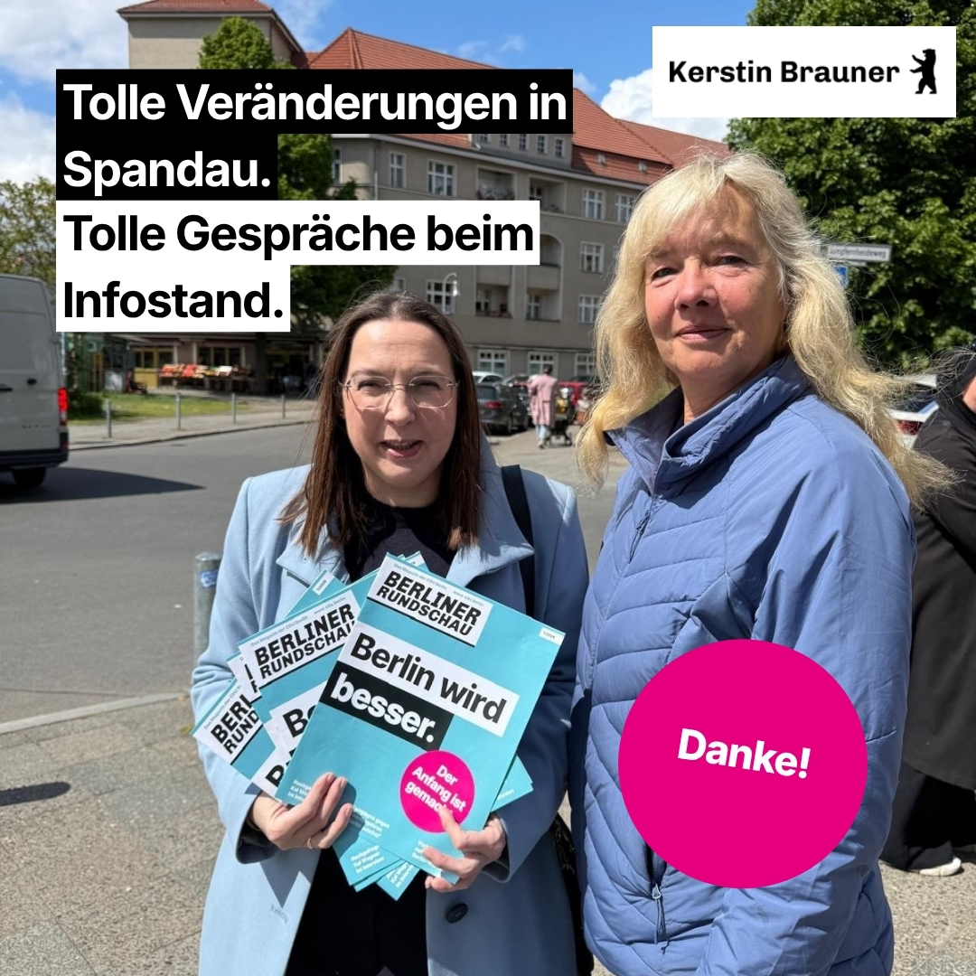 Positive Entwicklungen in Spandau immer sichtbarer