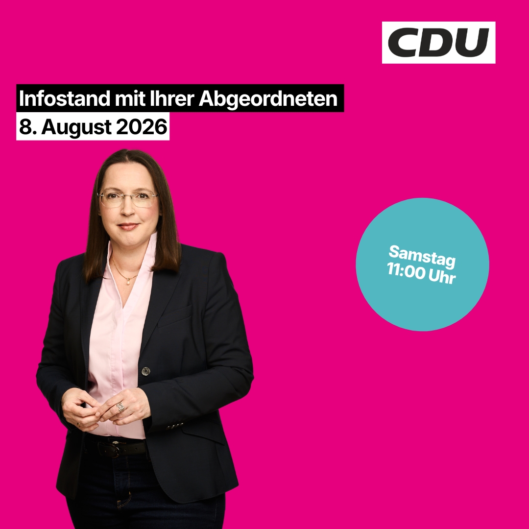 Infostand in der Siemensstadt mit Ihrer Abgeordneten