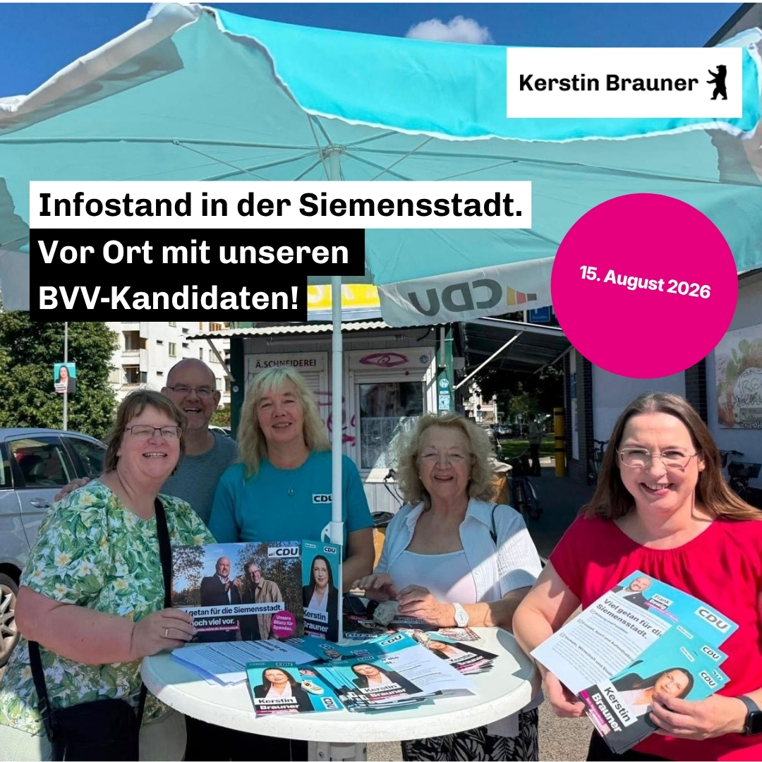 Infostand in der Siemensstadt 